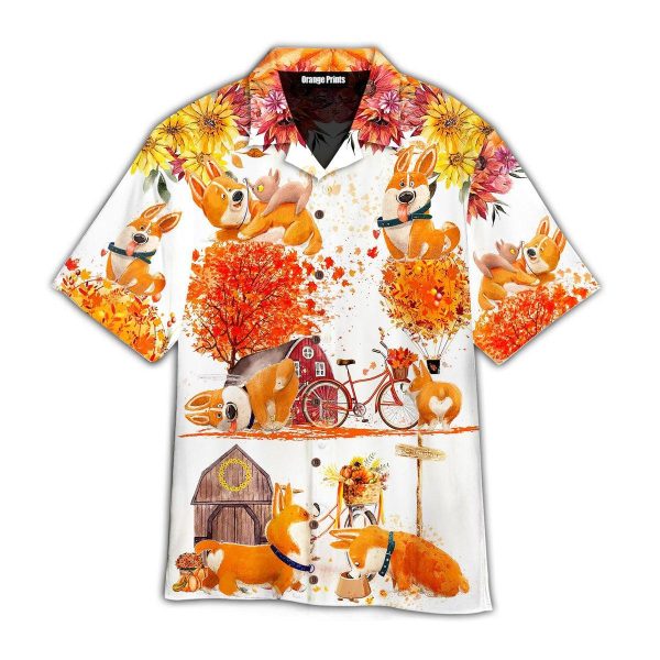 Happy Fall With Lovely Dog Hawaii Shirt For Men Women Ha11946