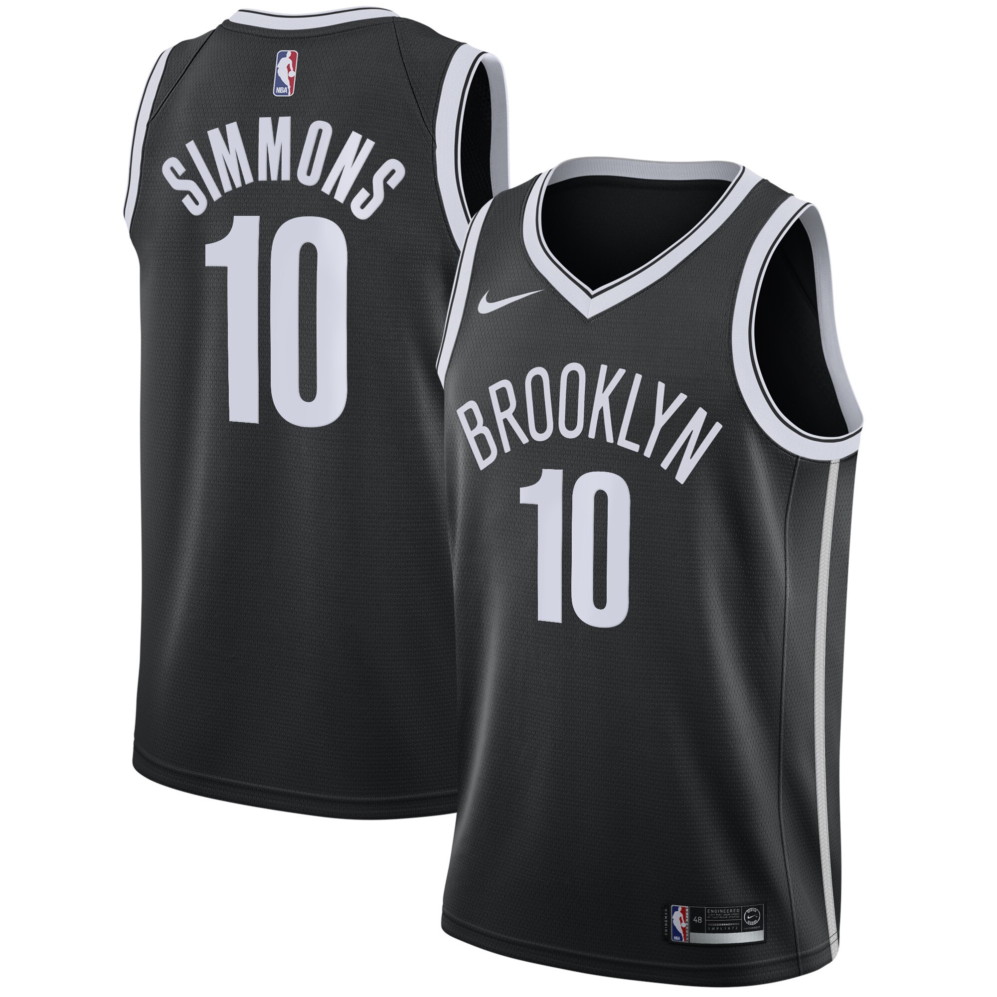 Brooklyn Nets Icon Edition Swingman Jersey – Black – Ben Simmons – Youth