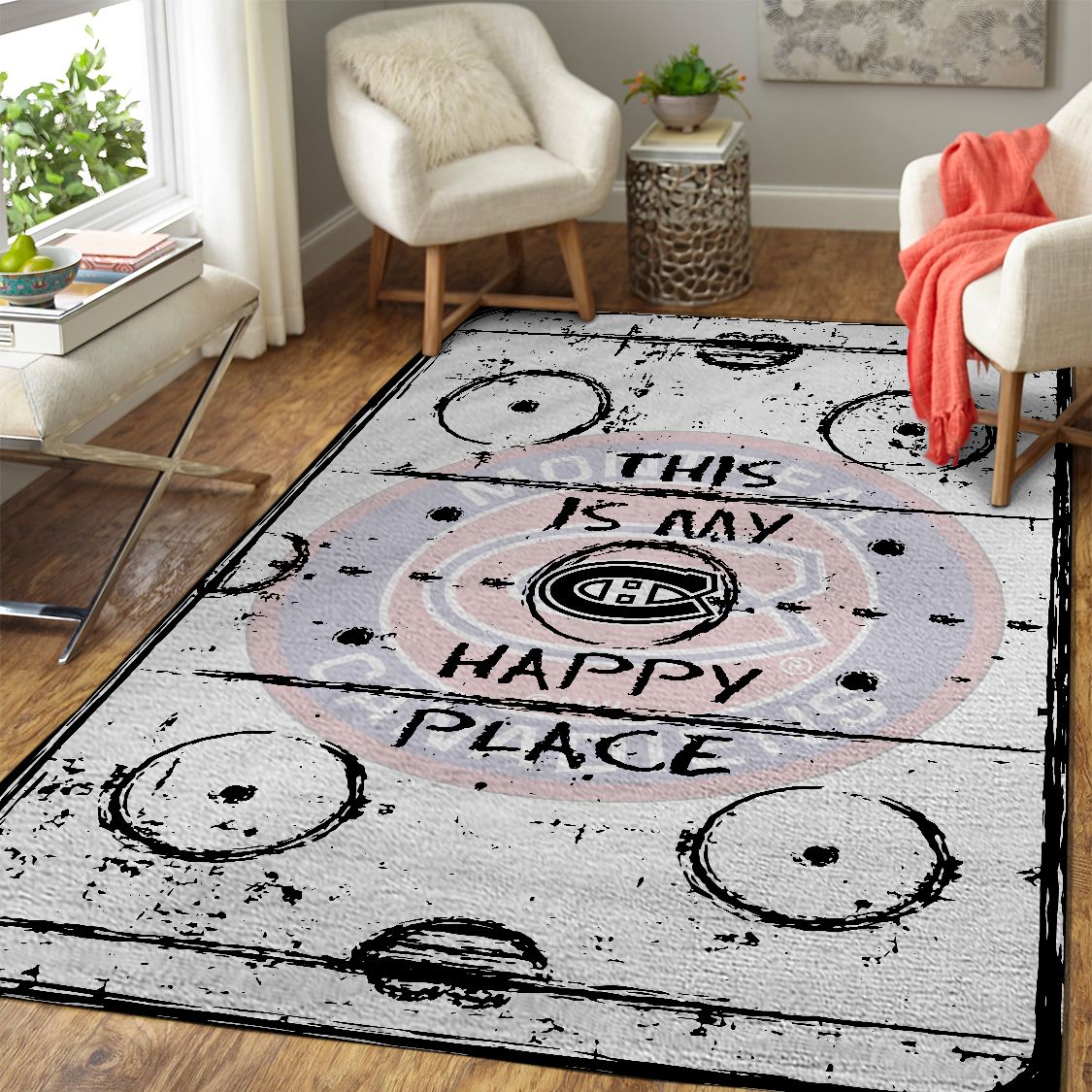 Montreal Canadiens Rug – This Is My Happy Place