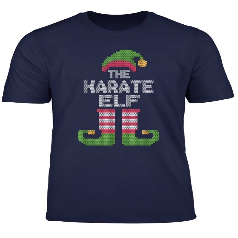 The Karate Elf T Shirt Group Family Matching Ugly Christmas T Shirt