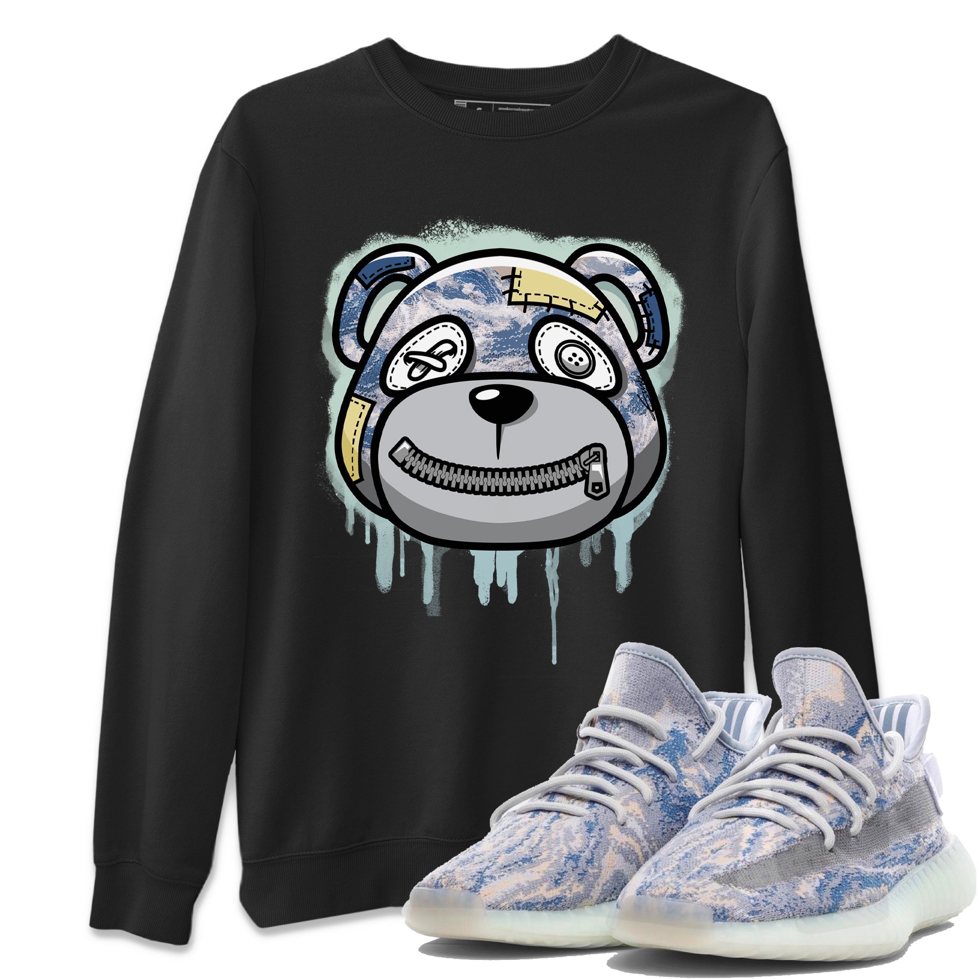 Bear Face Sweatshirt – Yeezy 350 Mx Blue