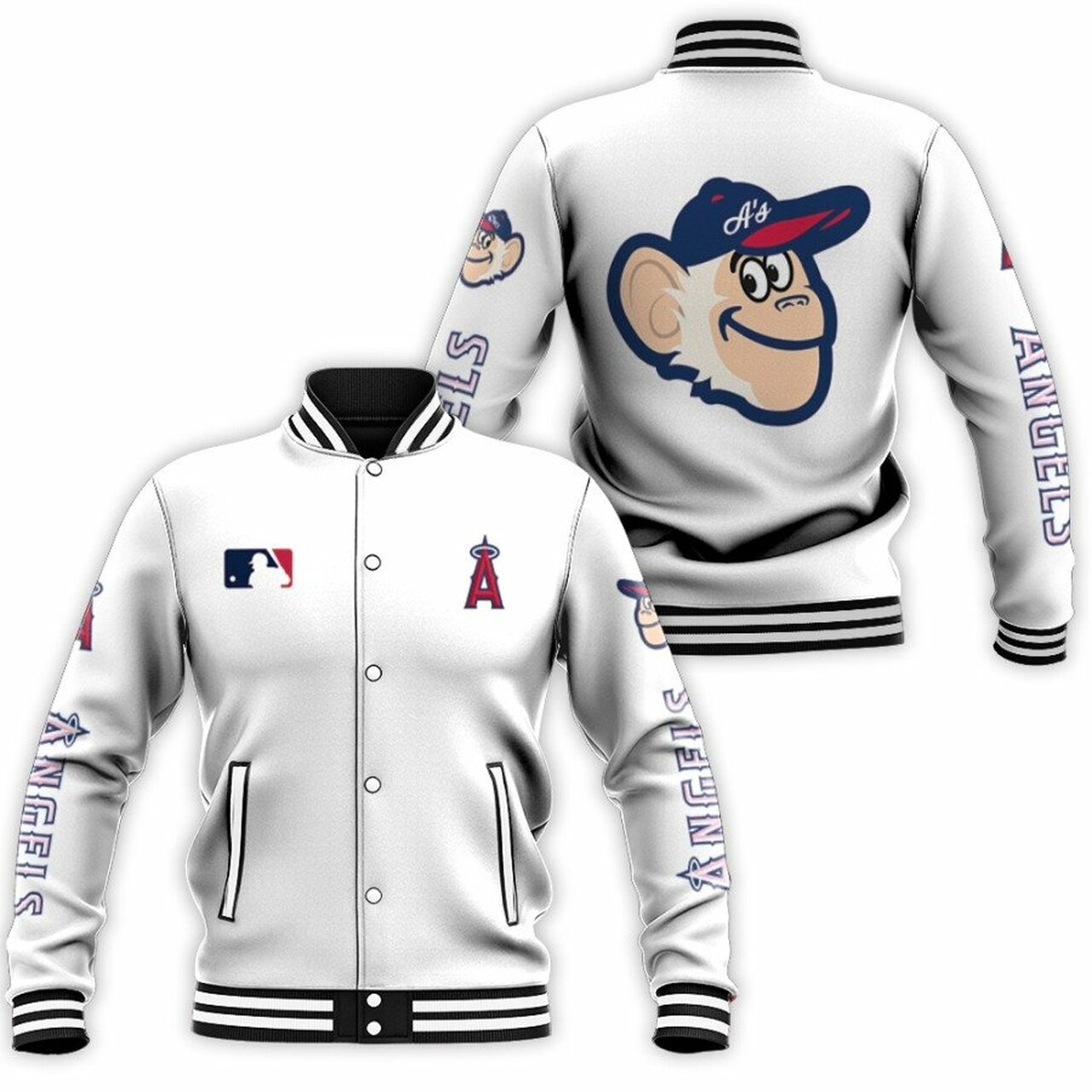 Los Angeles Angels Baseball Jacket V5