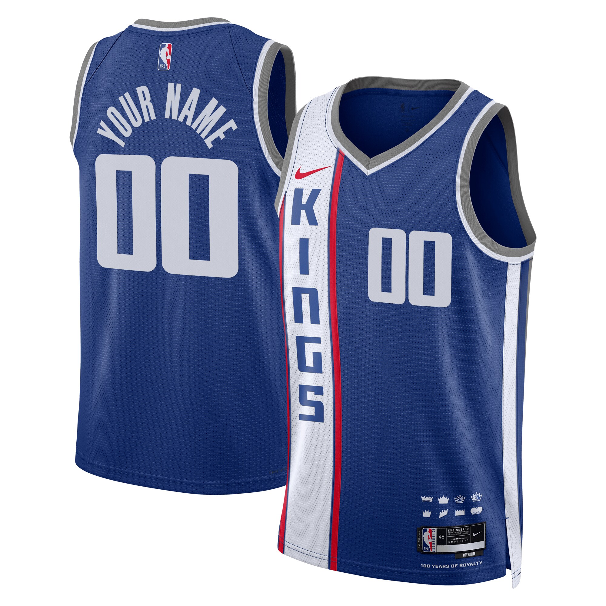 Sacramento Kings Unisex 2023/24 Custom Swingman Jersey – Blue – City Edition