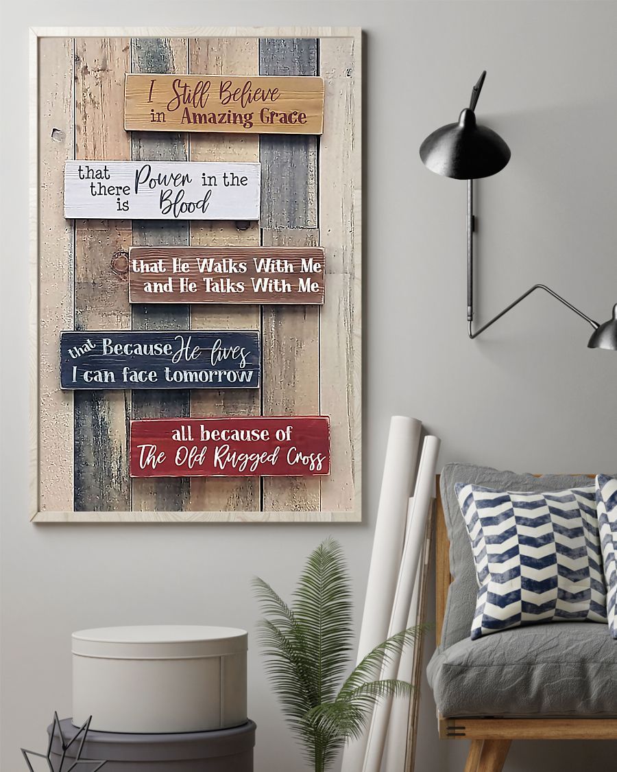 Bible I Still Believe Vertical Canvas And Poster | Wall Decor Visual Art