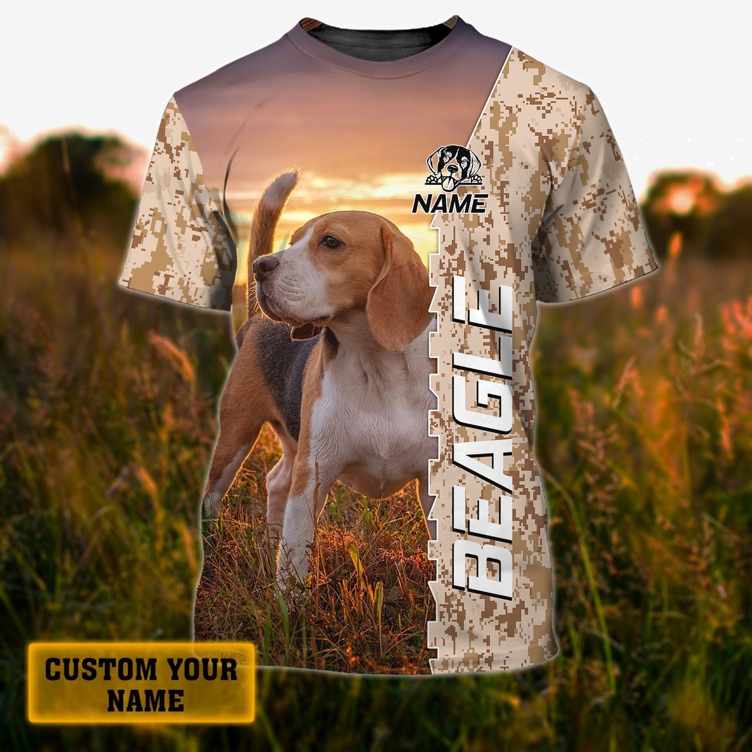 Cool Sublimation Shirt With Beagle, Custom Shirt For Beagle Lovers, Dog On Shirts