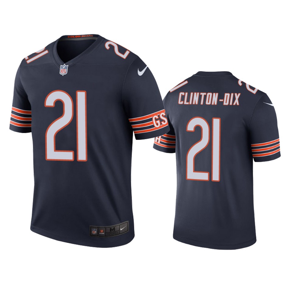 Chicago Bears Ha Ha Clinton-dix Navy Color Rush Legend Jersey