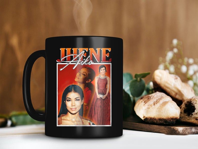 Black Mug Jhené Aiko Noble Red Dress Mug Jhené Aiko Efuru Chilombo Mug B2K R&B Band Mug Retro Vintage Mug Premium Sublime Ceramic Coffee Mug H99