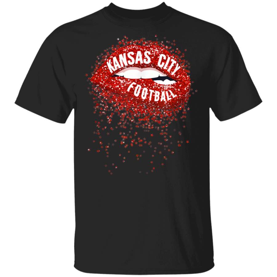 Kansas City Football Tshirt for Women  Lips TShirt