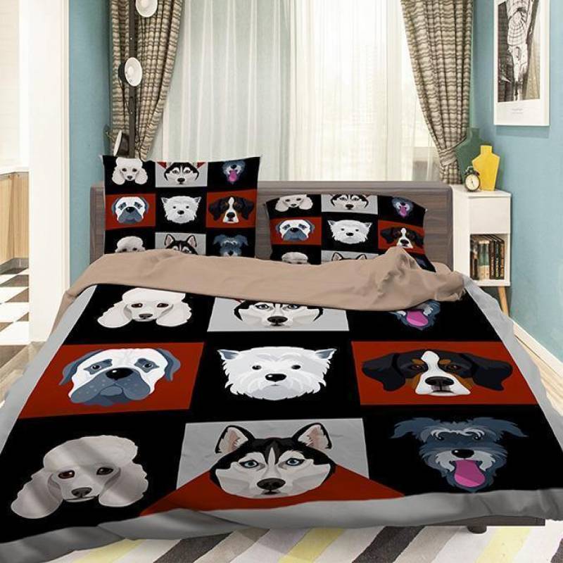 3D Animal Head 105 Bedding Pillowcases Quilt