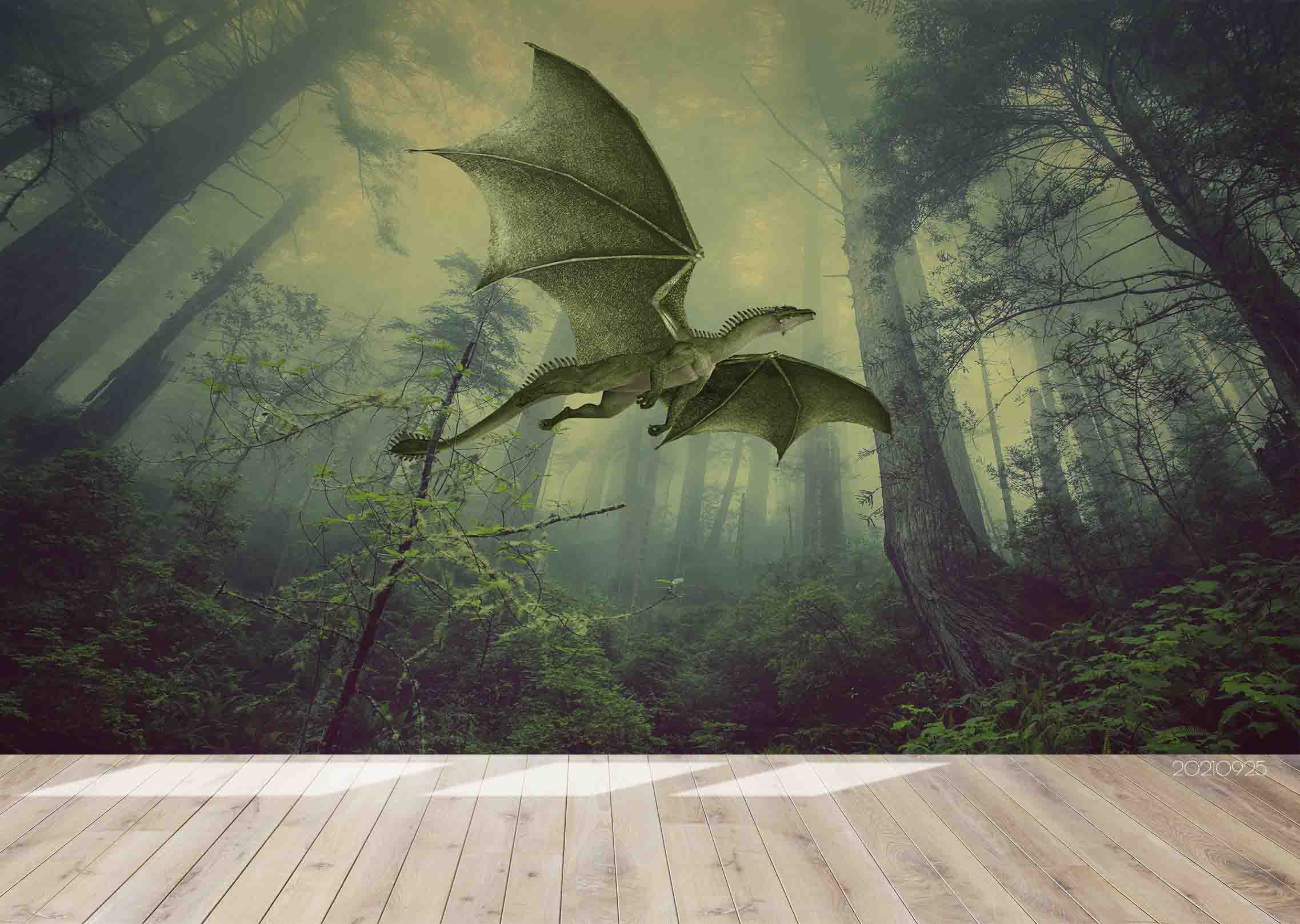 3D Ancient Forest Dinosaur Animal Wall Mural Wallpaper Lqh 284