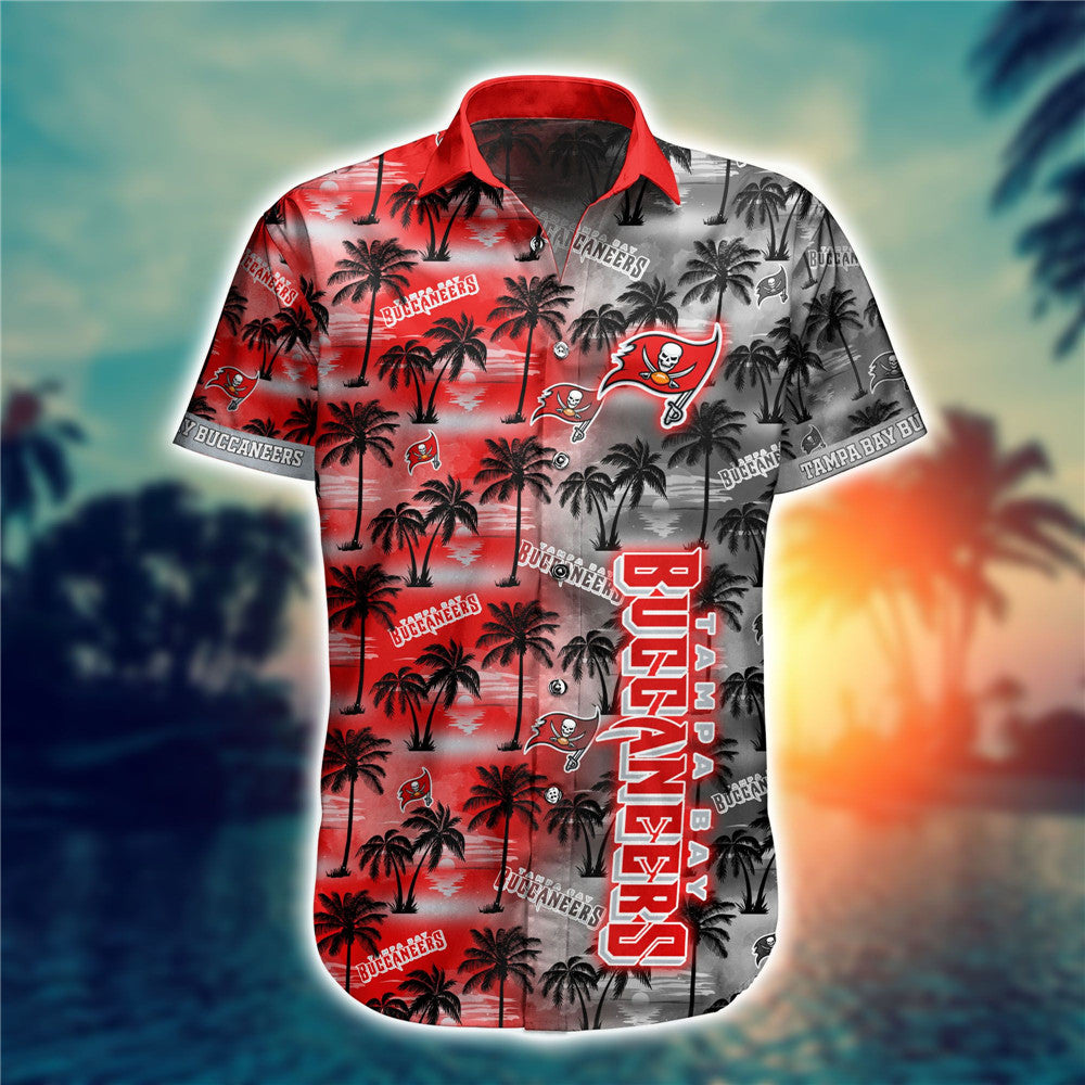 Tampa Bay Buccaneers Hawaii Shirt Palm Trees Pattern Ha49707