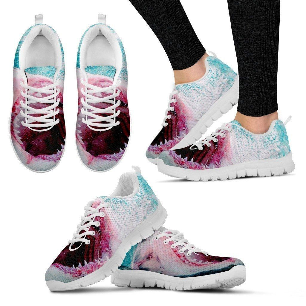 Cool Shark Print Sneakers Shoes