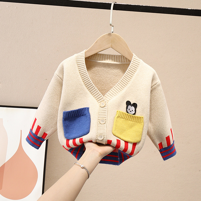 Toddle Kids Knitted Sweater Clothes Baby Boys Girls High Quality Cardigan Sweater Tops Children Knit Shirt Clothing 0-5 Years alx