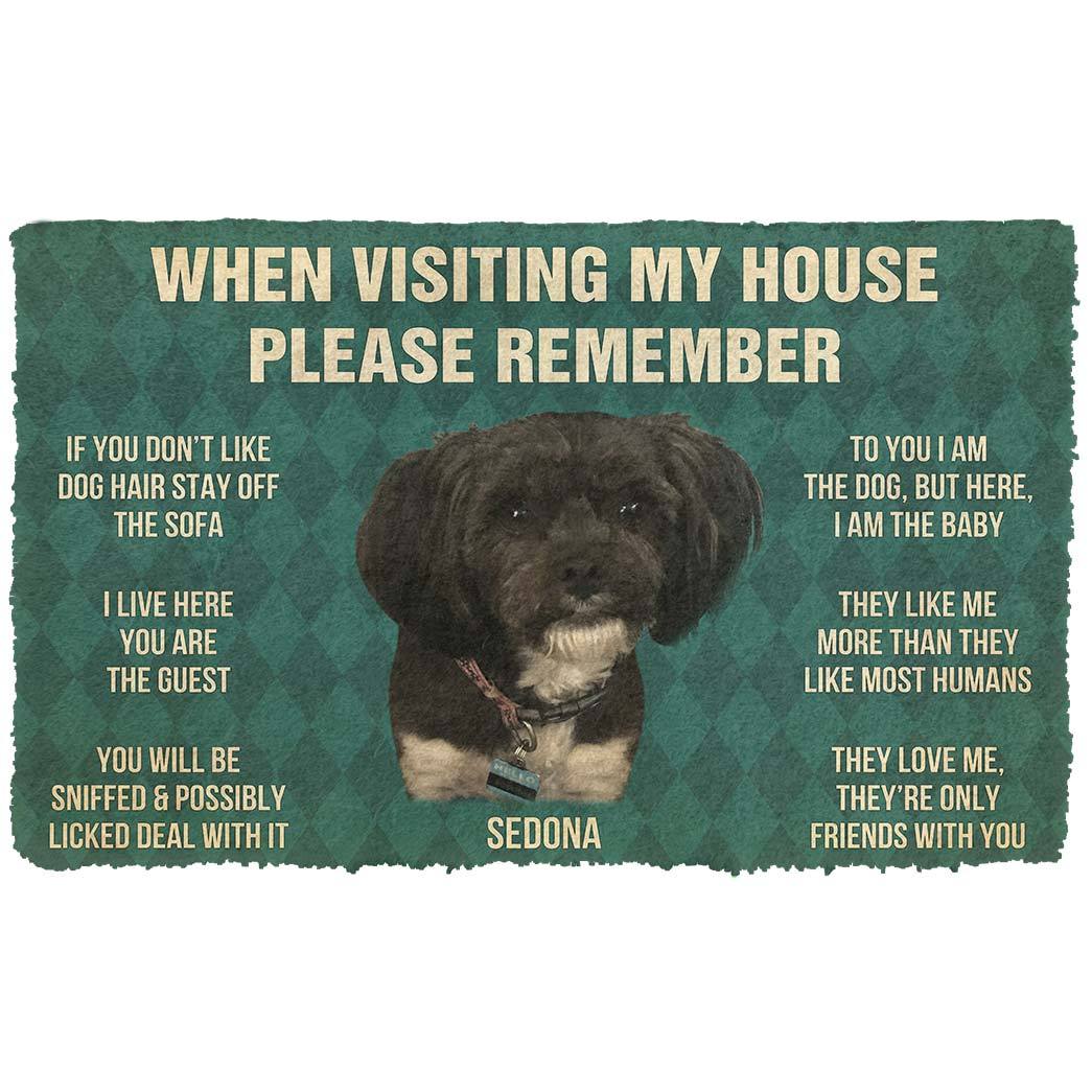 Gearhumans 3D Please Remember Sedonas House Rules Custom Doormat