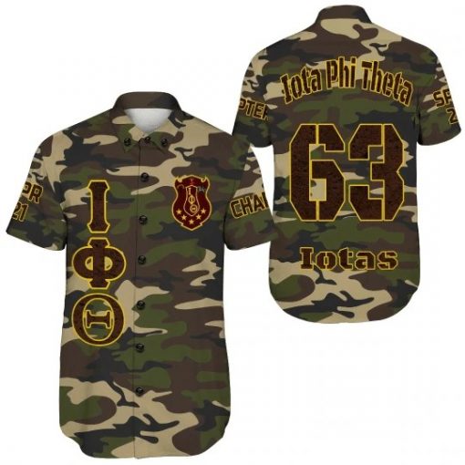 Iota Phi Theta Camouflage Short Sleeve Shirt