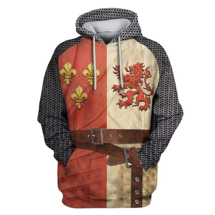 Shopcoolpod 3D Hoodie Heraldic Knight Suit