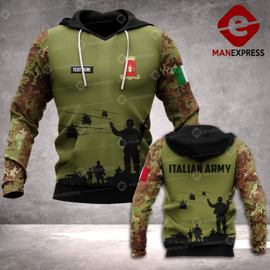 VH CUSTOMIZE  Italian army 1706 hoodie – 3D ALL OVER PRINT