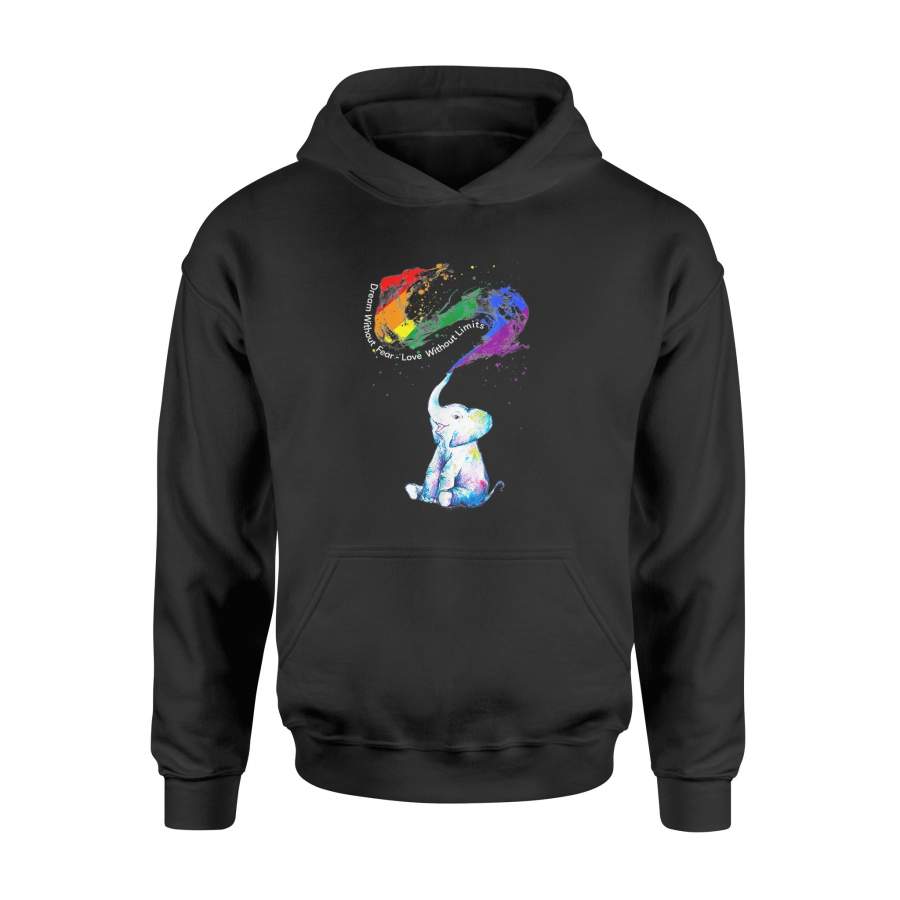 Men Womens Kids Elephant LGBT Tshirt – Standard Hoodie