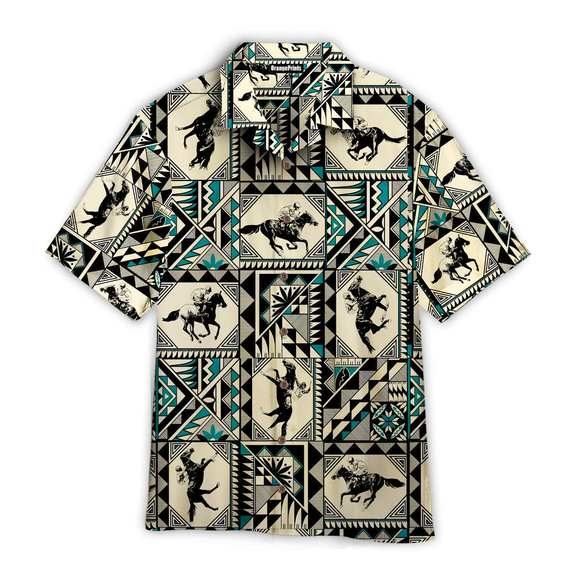 Horse Racing Native Pattern Hawaii Shirt For Men Women Ha12962