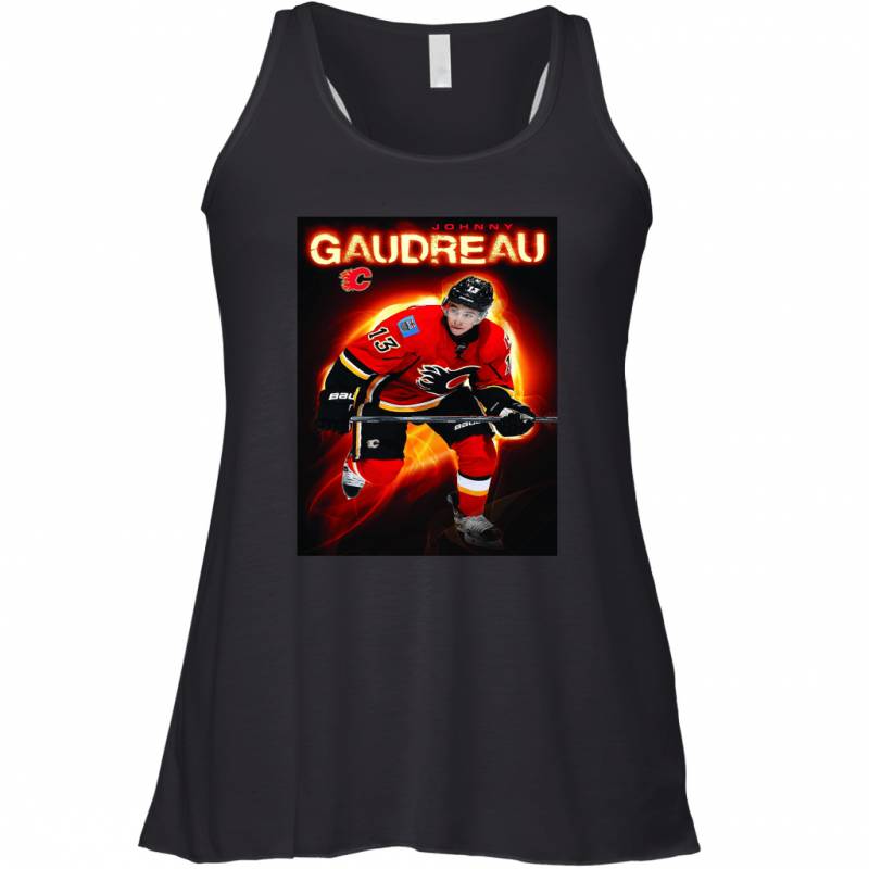 International Calgary Flames Johnny Gaudreau Premium Wall Racerback Tank