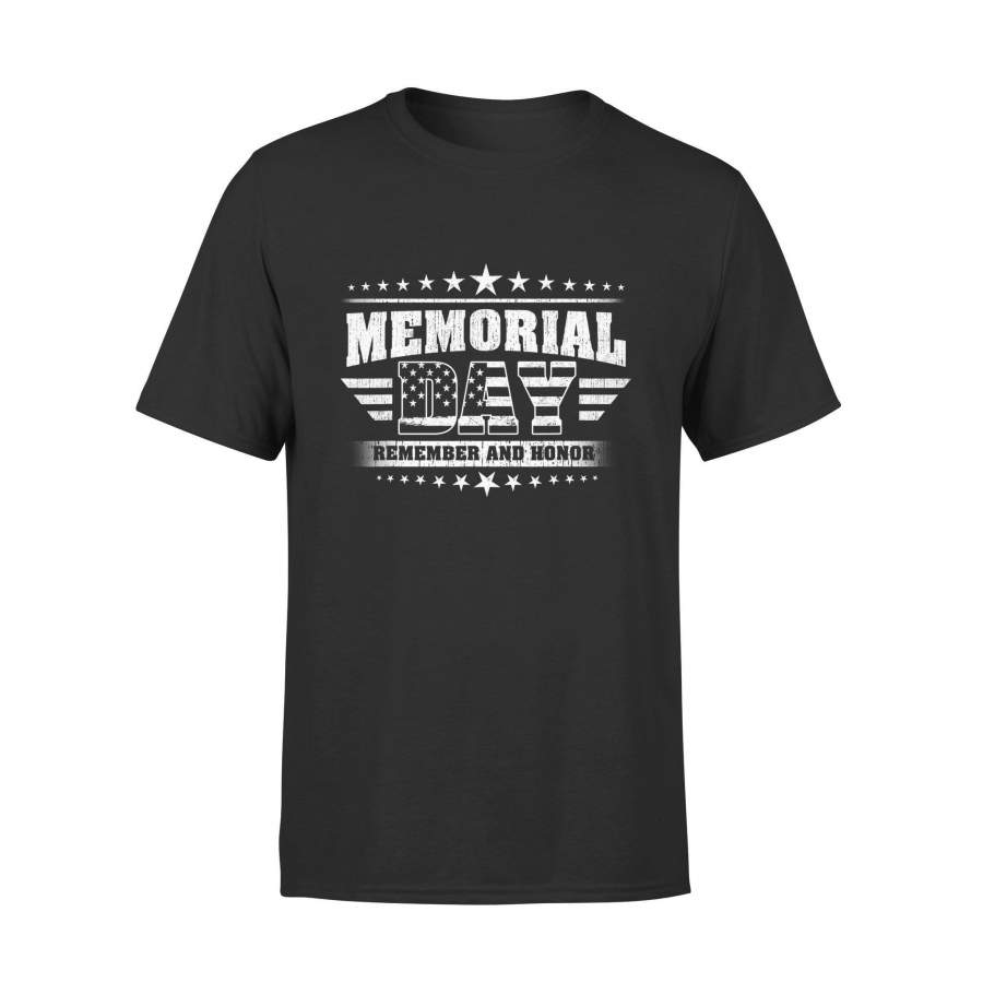 Black Memorial Day Remember And Honor Shirts – Standard Tee