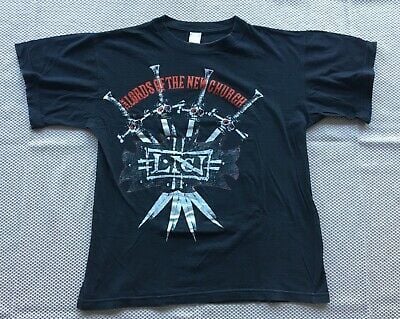 Vintage Lords Of The New Church Stiv Bators Goth Punk Rock Concert T-shirt 3986