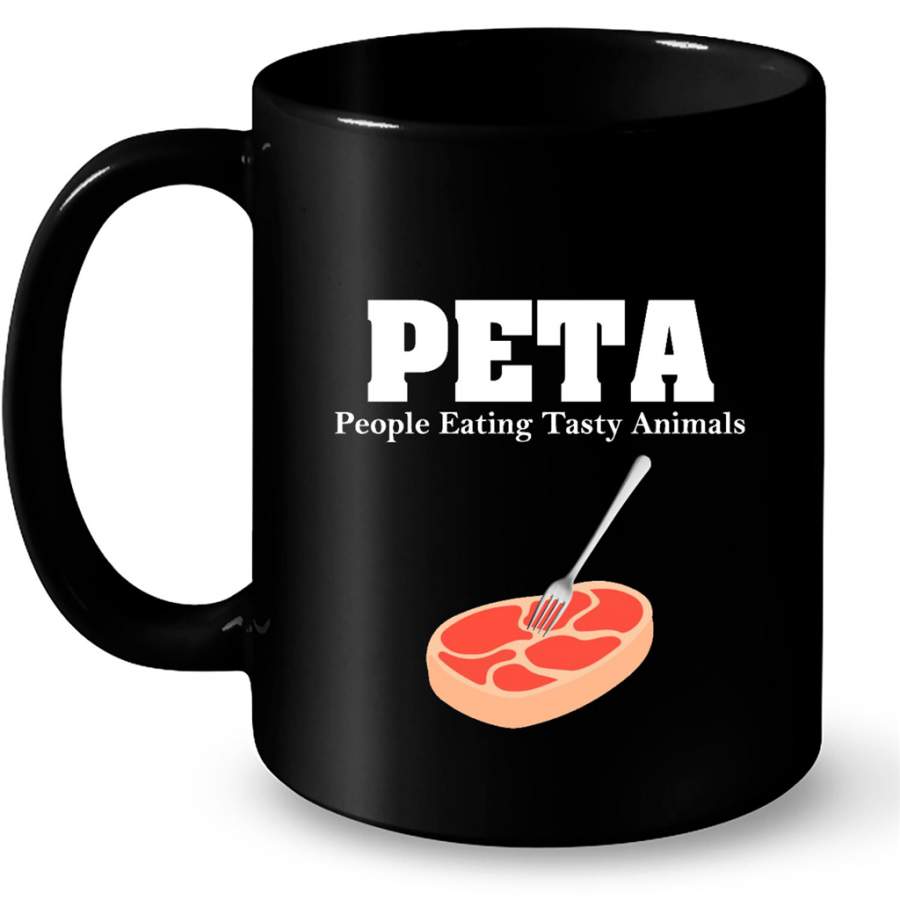 PETA People Eating Tasty Animals – Full-Wrap Coffee Black Mug