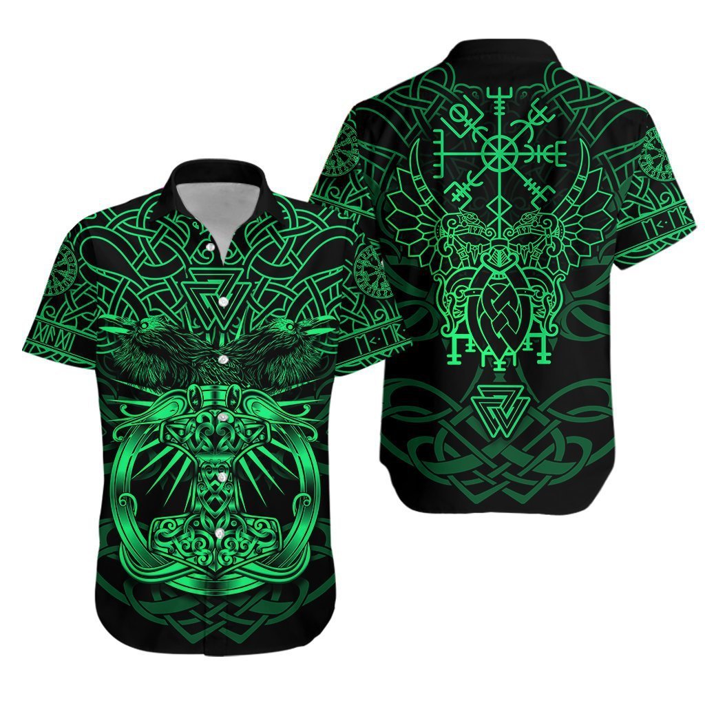 Viking Mjolnir Hawaii Shirt Unisex Adult Ha89613