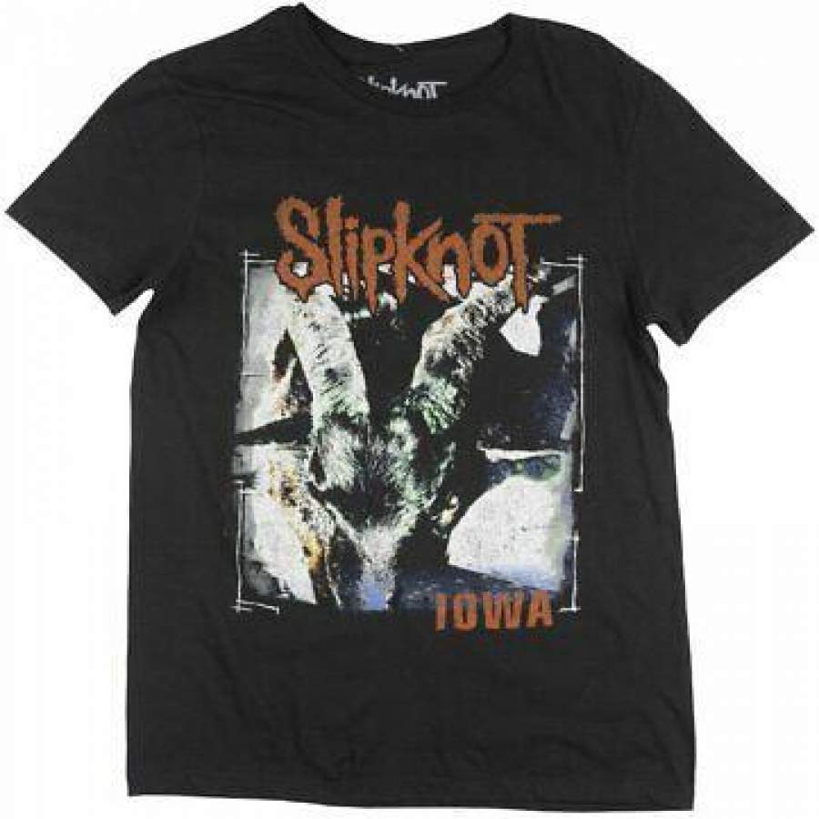 Slipknot Iowa Album T-shirt Mens Black Metal Music Tee Bravado Top