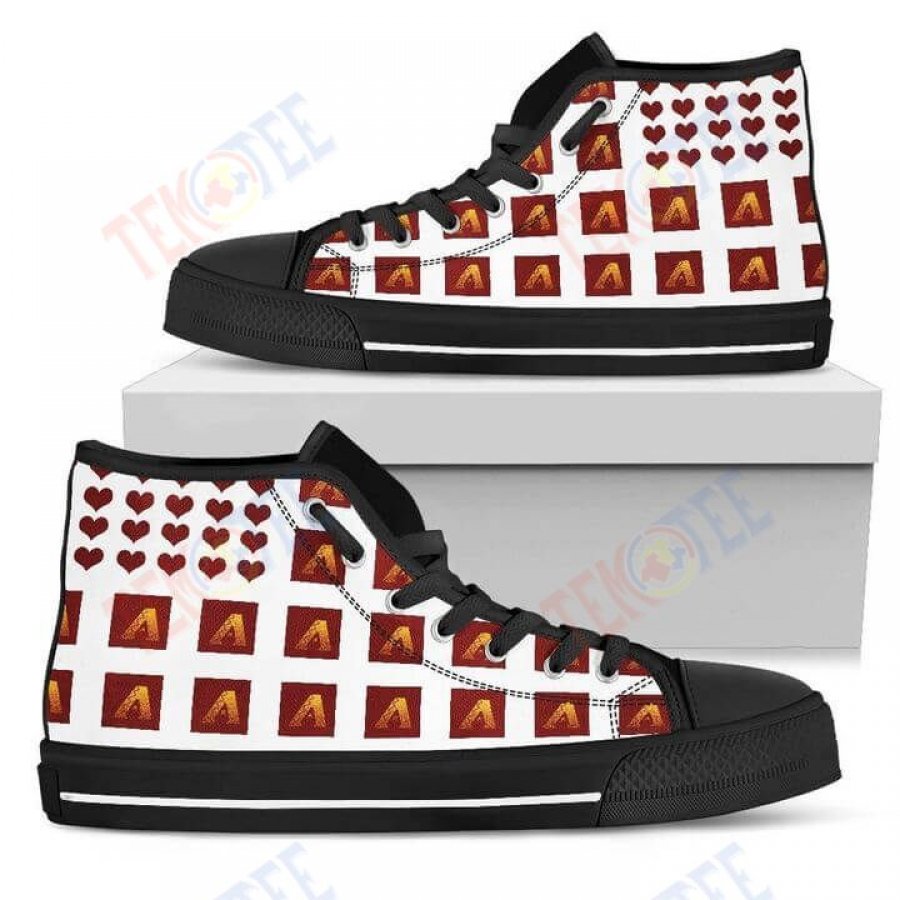 Mens Womens Hot Arizona Diamondbacks High Top Shoes Chocolate Lovely T Valentine Shoes TMT134