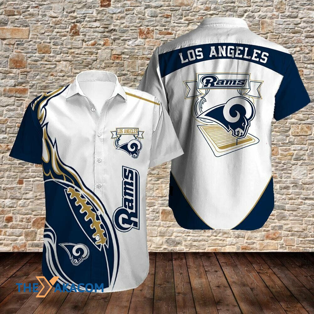 Los Angeles Rams Pigskin Gift Nfl Fan For Short Sleeve Hawaii Shirt Ha8153