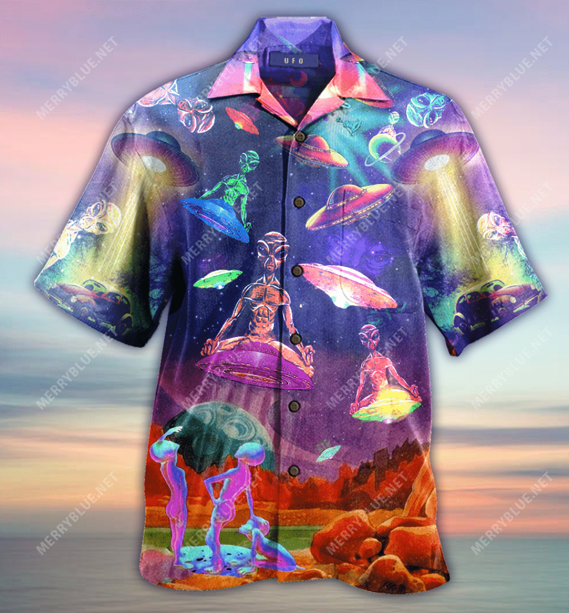 Awesome Ufo Unisex Hawaiian Shirt