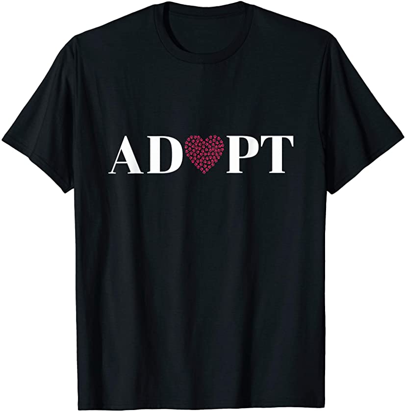 Rescue and adopt dog and cat love pet animal T-Shirt