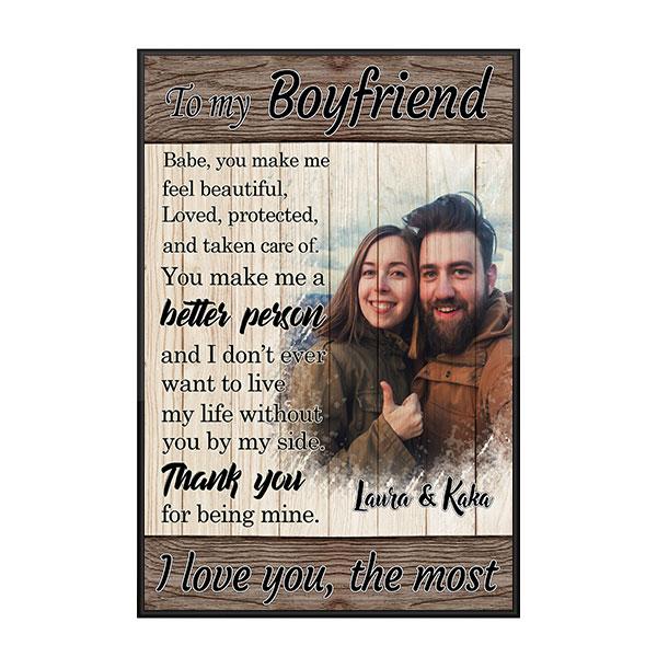 Custom Personalized photo name Valentine’s day wall prints poster gift ideas for room him boyfriend husband her girlfriend wife couple – Being Mine TY2912 – Personalizedwitch