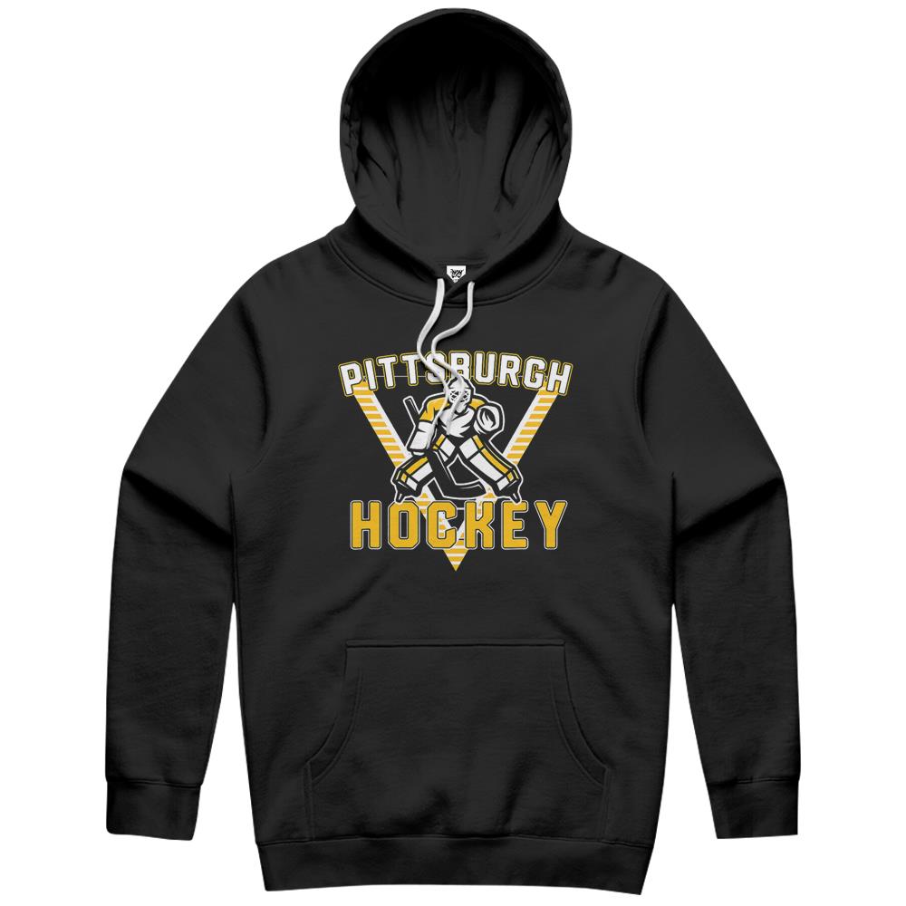 Old School Pittsburgh Hockey Retro 90S Hoodie