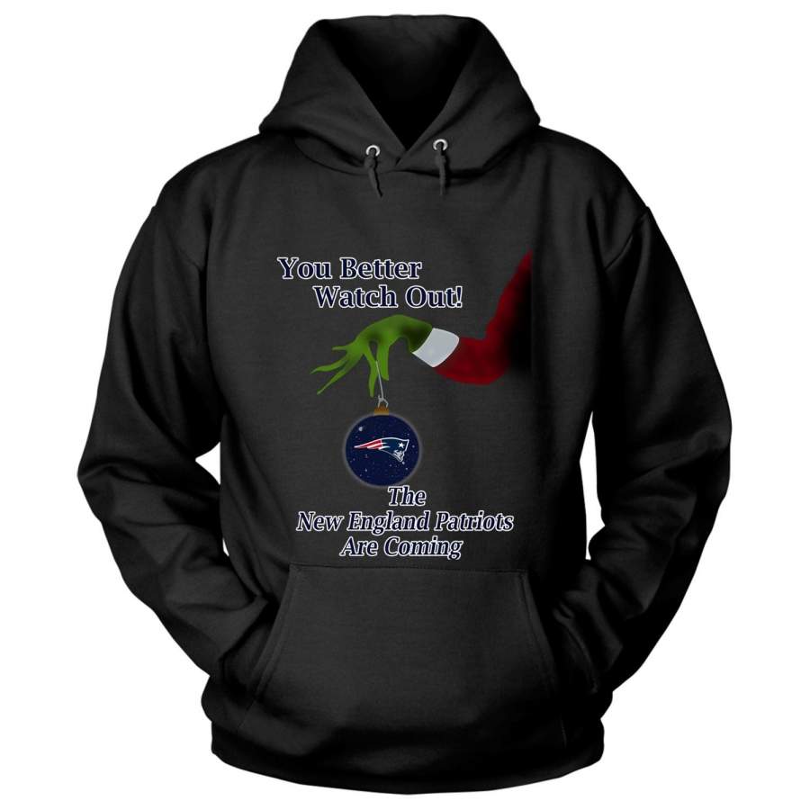 The New England Patriots Are Coming T Shirt, The Grinch T Shirt – Hoodie