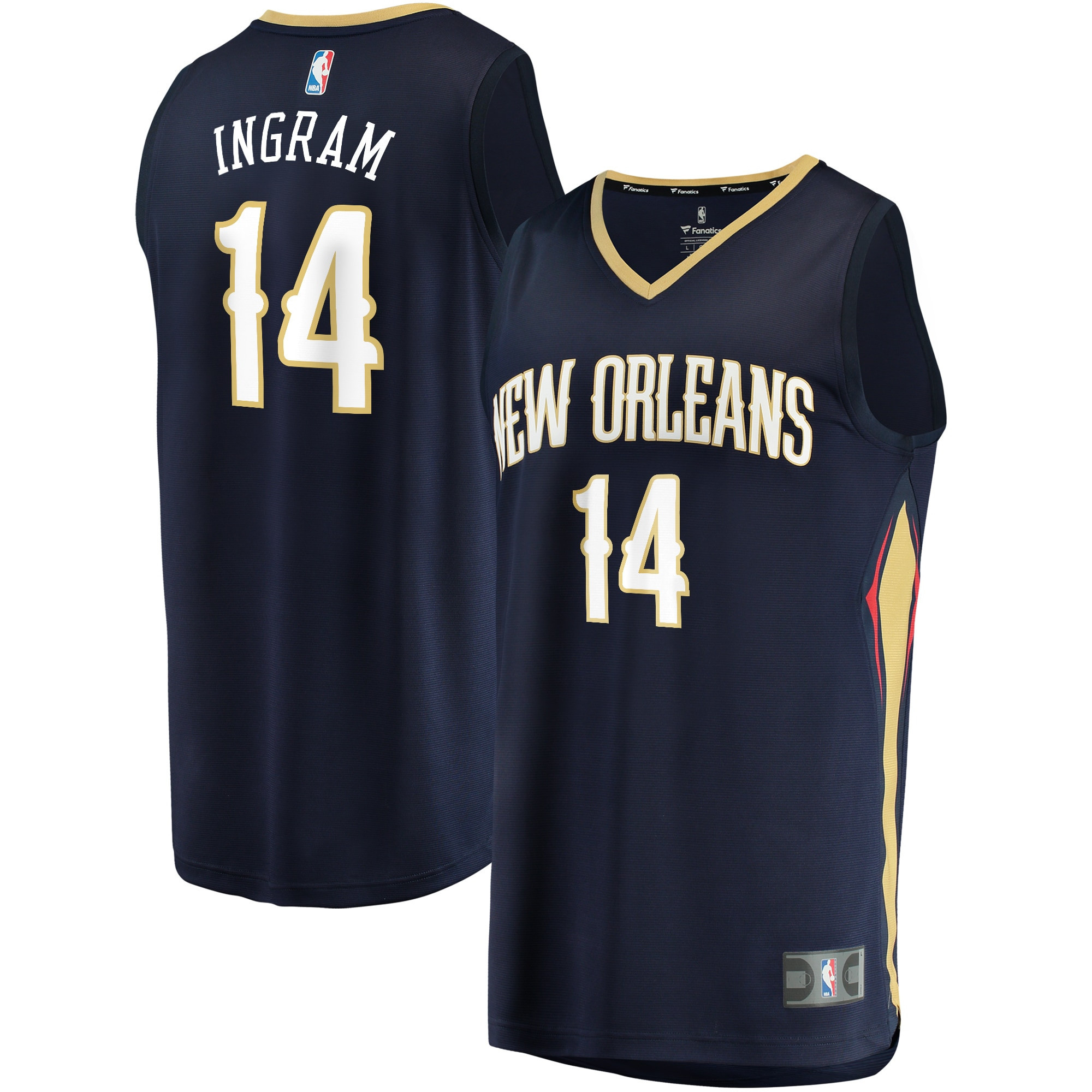 Brandon Ingram New Orleans Pelicans Fanatics Branded Fast Break Replica Jersey Navy – Icon Edition NBA