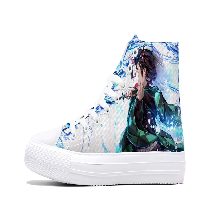 Tanjiro Kamado Water Breathing Dragon Sneakers Demon Sneaker Demon