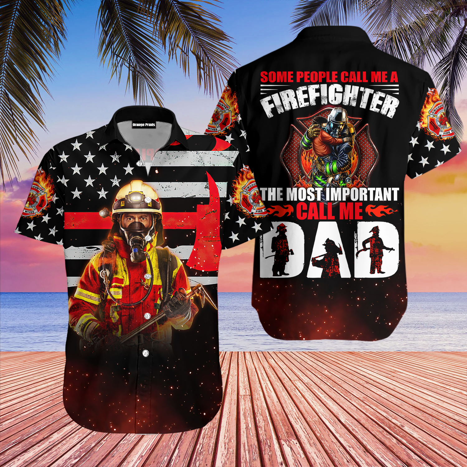 Firefighter Because Superhero An Official Job Hawaii Shirt For Men Women Ha18358