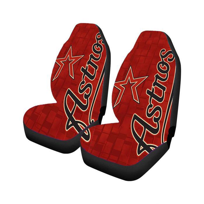 Houston Astros Texture Car Seat Covers