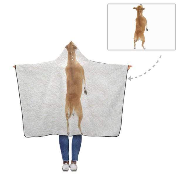 Custom Dog Photo Hooded Blanket