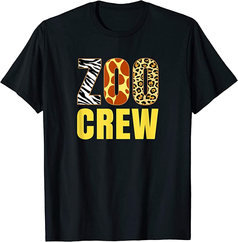 Zoo Crew Animal Print for Kids or Adults Zoo Group T-Shirt