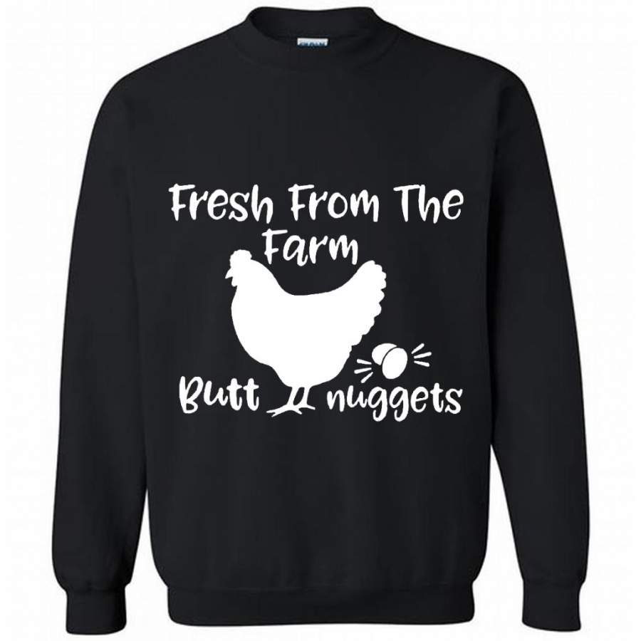 Fresh From The Farm Butt Nuggets – Gildan Crewneck Sweatshirt
