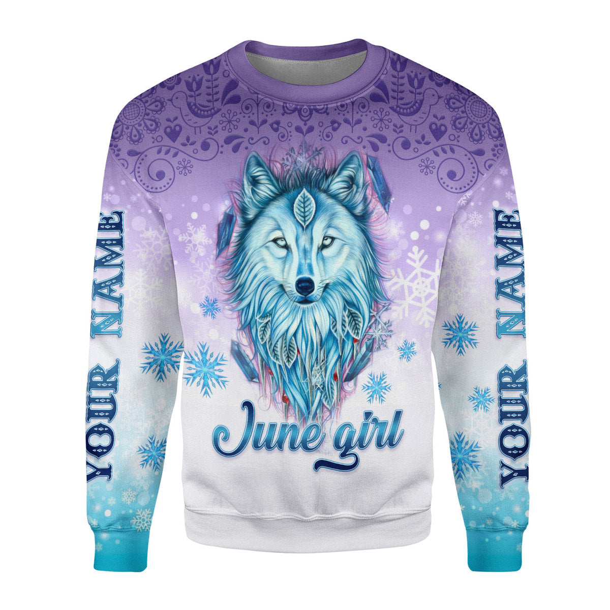 Customspig Personalized Ugly Sweater I’M A June Queen All Over Printed