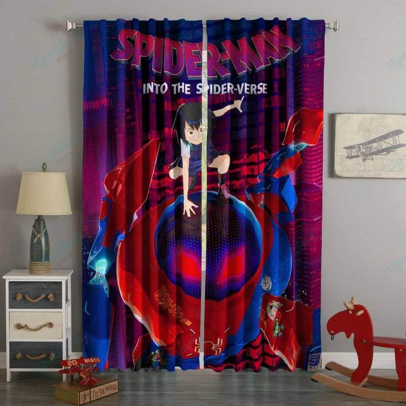 3D Printed Spider-Man Into the Spider-Verse Custom Living Room Curtains