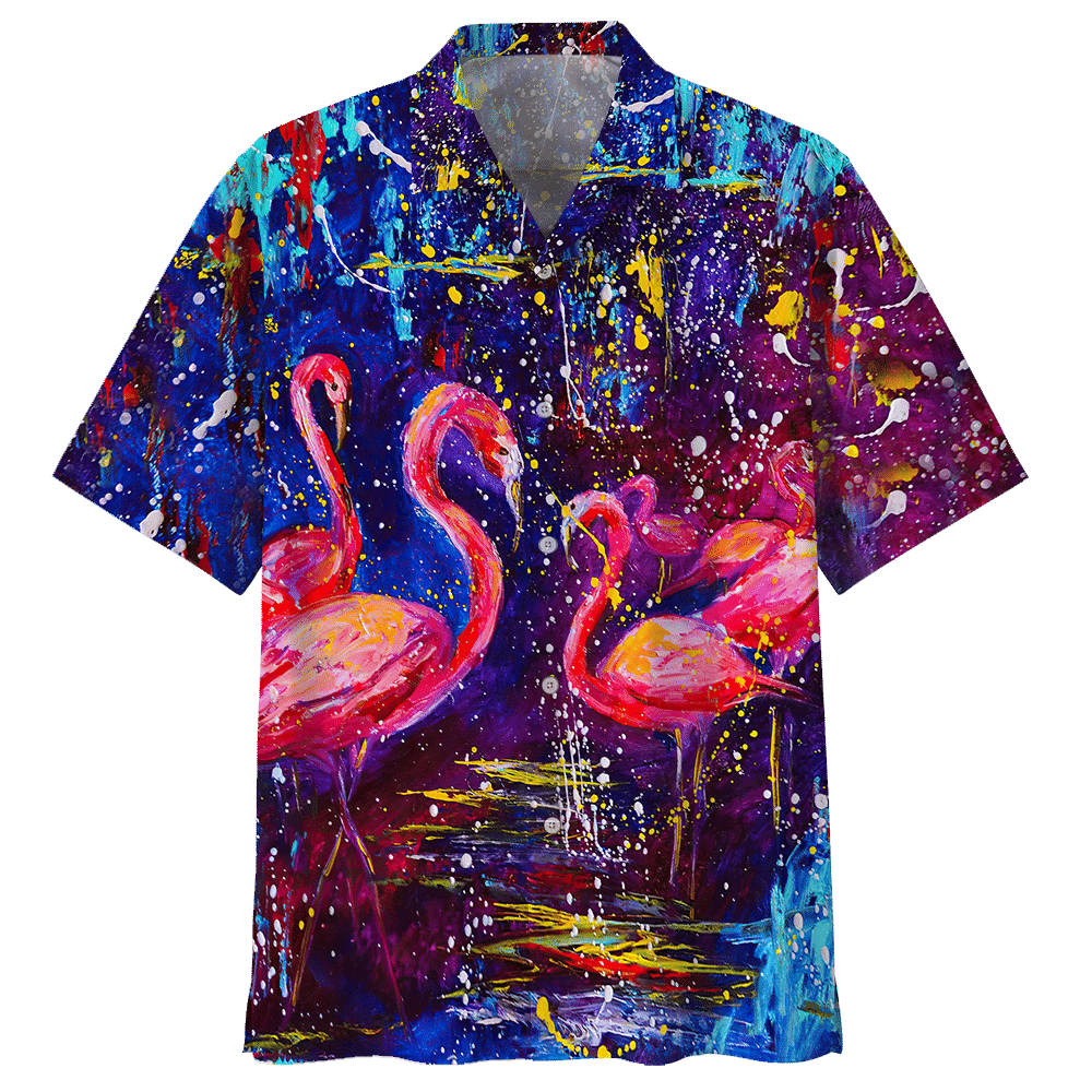 Flamingo Blue Amazing Design Unisex Hawaii Shirt For Men And Women Ha6990