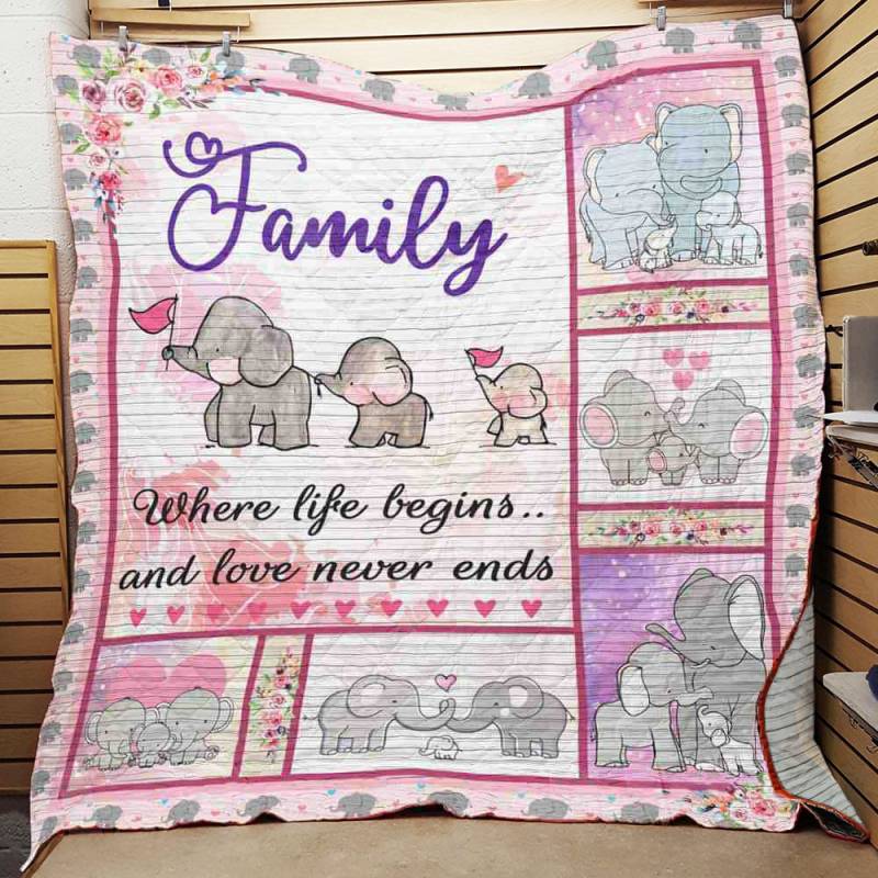 Family Elephant Quilt-BT251040