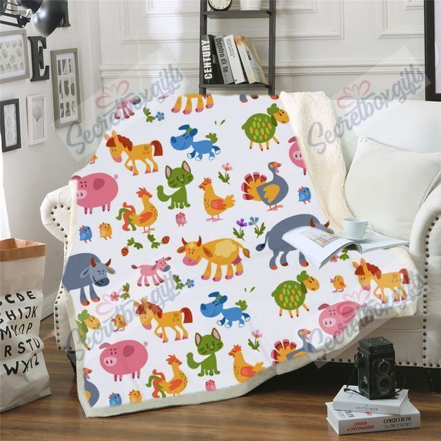 Animal Am2110782Cl Fleece Blanket