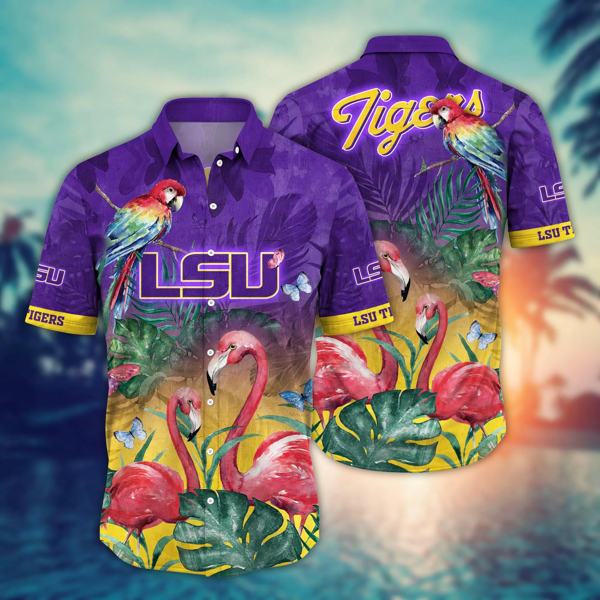 Lsu Tigers NCAA Hawaiian Shirt Warm Nights Aloha Shirt