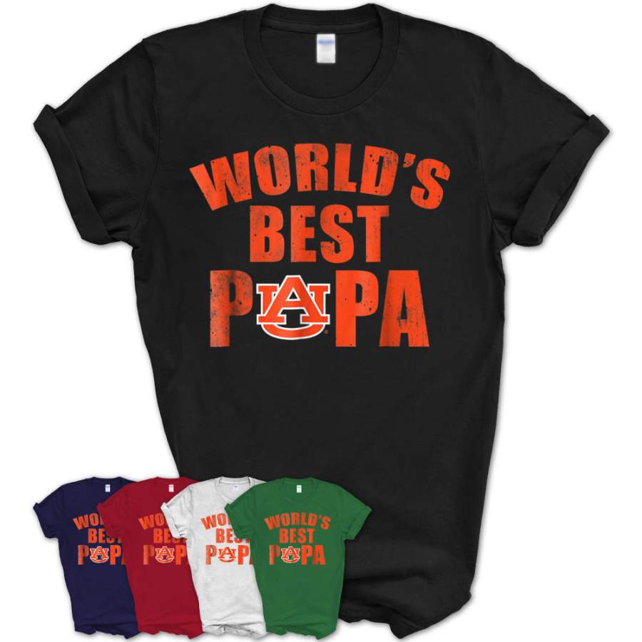 Auburn Tigers World’S Best Papa T-Shirt – Apparel – Teezou Store